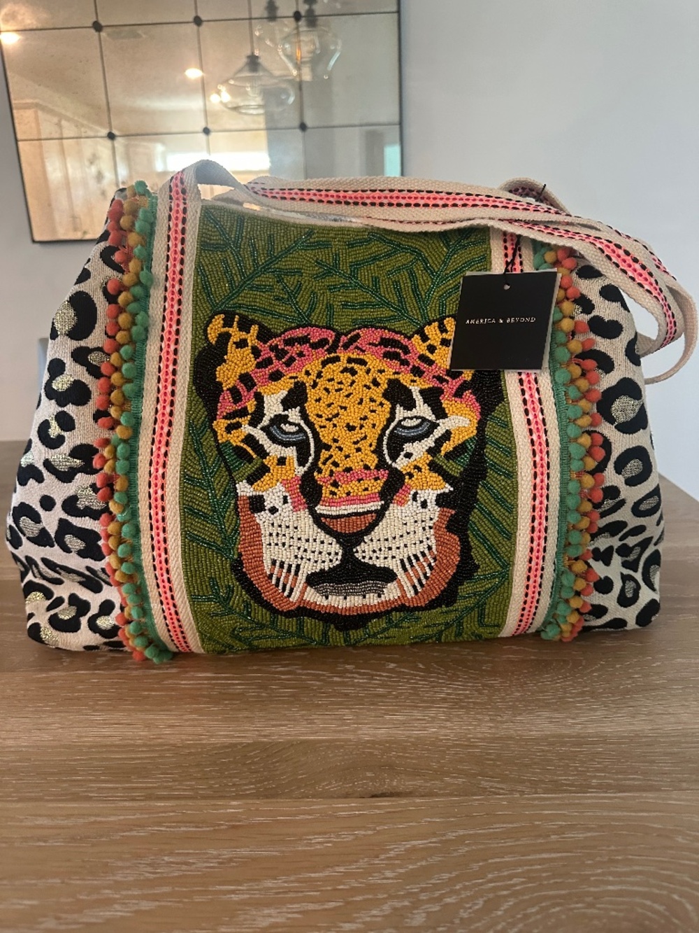 America & Beyond Forestry Embellished tote